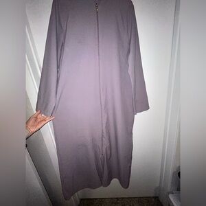 Lavender/Lilac Turkish Zippered Abaya